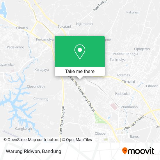 Warung Ridwan map