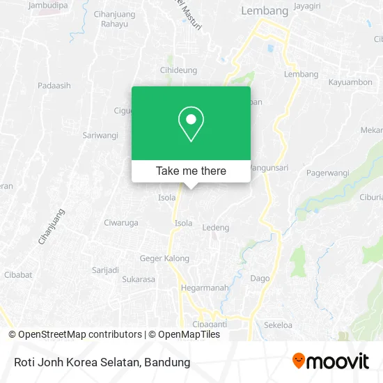 Roti Jonh Korea Selatan map