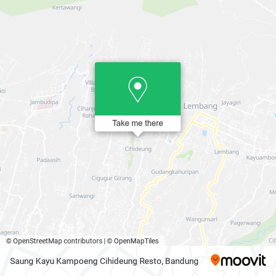 Saung Kayu Kampoeng Cihideung Resto map