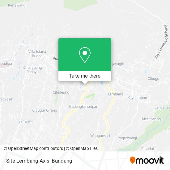 Site Lembang Axis map