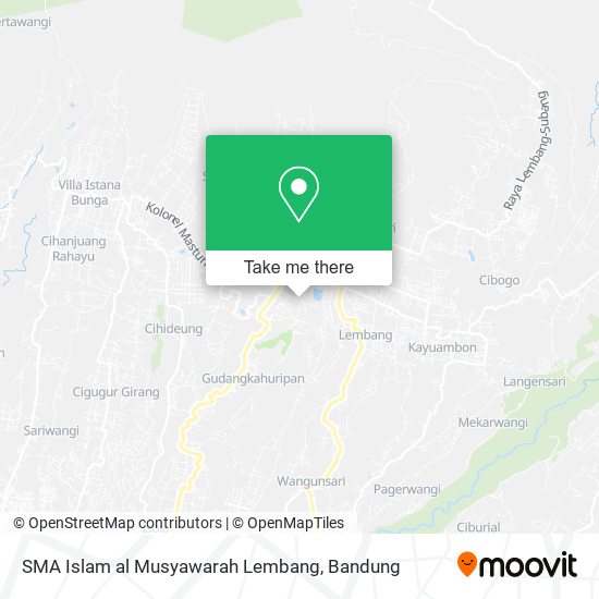 SMA Islam al Musyawarah Lembang map