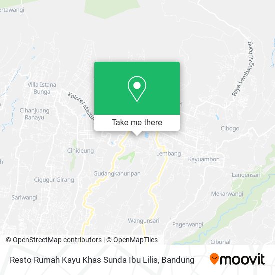 Resto Rumah Kayu Khas Sunda Ibu Lilis map