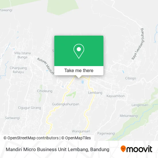 Mandiri Micro Business Unit Lembang map
