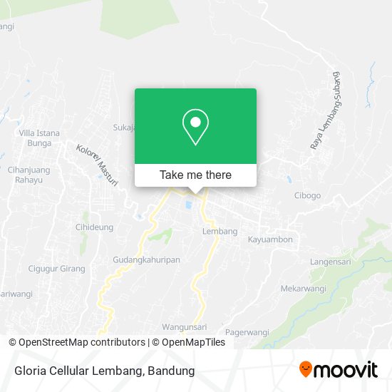 Gloria Cellular Lembang map