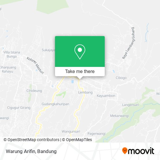 Warung Arifin map