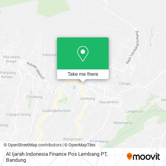 Al Ijarah Indonesia Finance Pos Lembang PT map