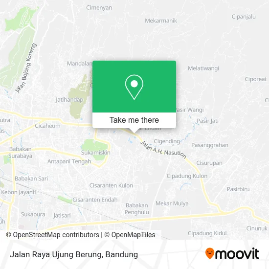 Jalan Raya Ujung Berung map