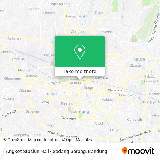 Angkot Stasiun Hall - Sadang Serang map