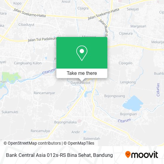 Bank Central Asia 012s-RS Bina Sehat map