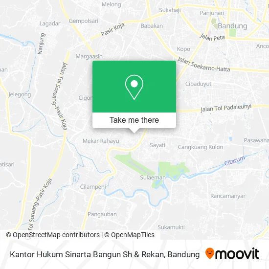 Kantor Hukum Sinarta Bangun Sh & Rekan map