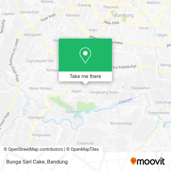 Bunga Sari Cake map