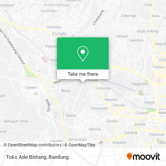 Toko Ade Bintang map