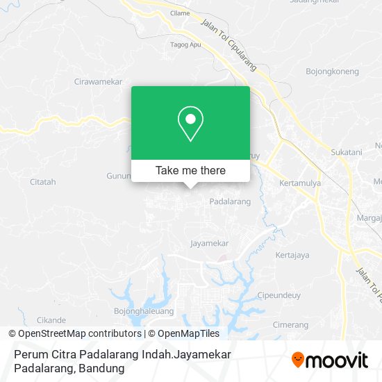 Perum Citra Padalarang Indah.Jayamekar Padalarang map