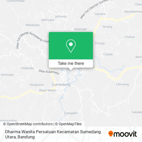 Dharma Wanita Persatuan Kecamatan Sumedang Utara map