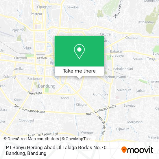 PT.Banyu Herang Abadi,Jl.Talaga Bodas No.70 Bandung map