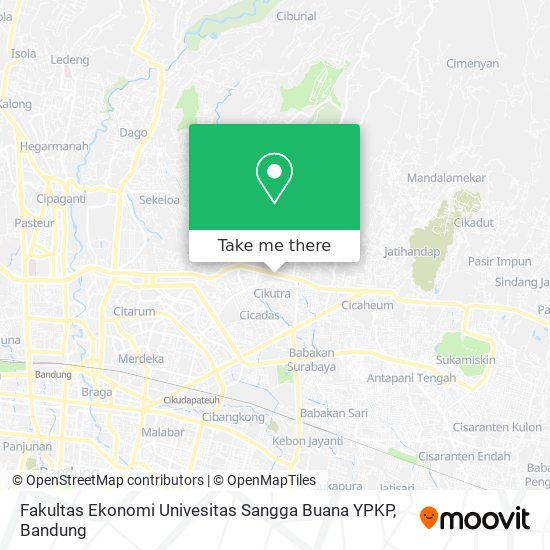 Fakultas Ekonomi Univesitas Sangga Buana YPKP map