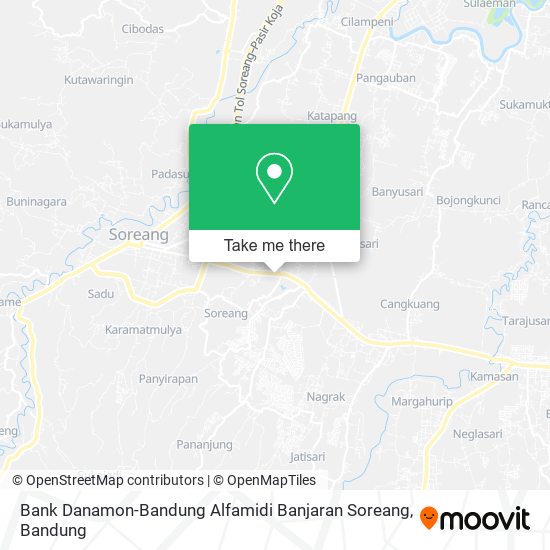 Bank Danamon-Bandung Alfamidi Banjaran Soreang map