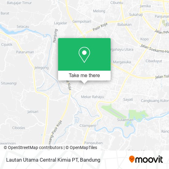 Lautan Utama Central Kimia PT map