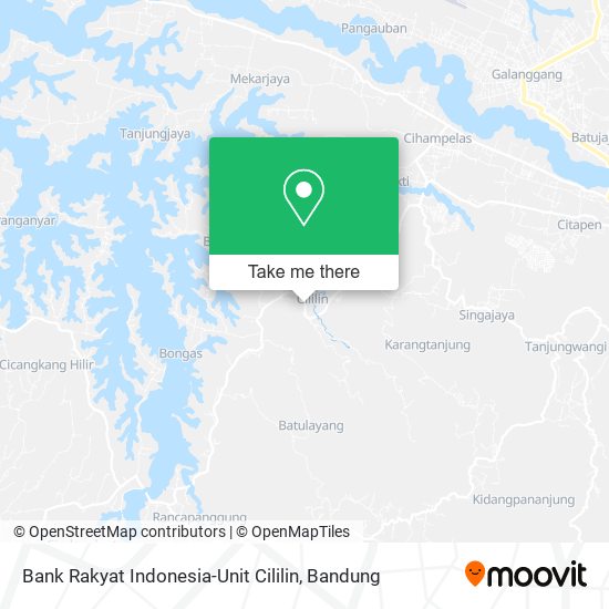 Bank Rakyat Indonesia-Unit Cililin map