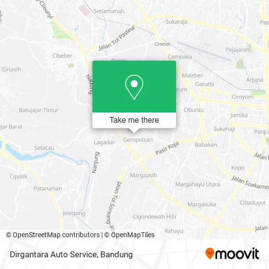 Dirgantara Auto Service map