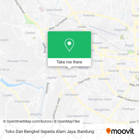 Toko Dan Bengkel Sepeda Alam Jaya map