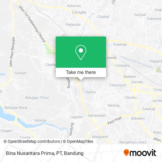 Bina Nusantara Prima, PT map