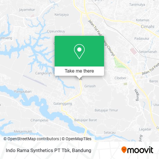 Indo Rama Synthetics PT Tbk map