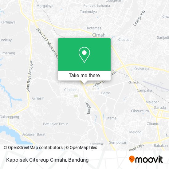 Kapolsek Citereup Cimahi map