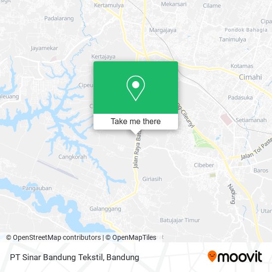 PT Sinar Bandung Tekstil map