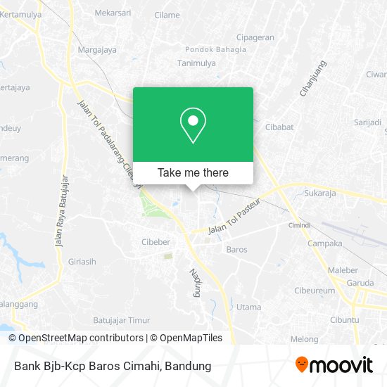 Bank Bjb-Kcp Baros Cimahi map