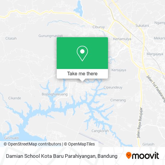 Damian School Kota Baru Parahiyangan map