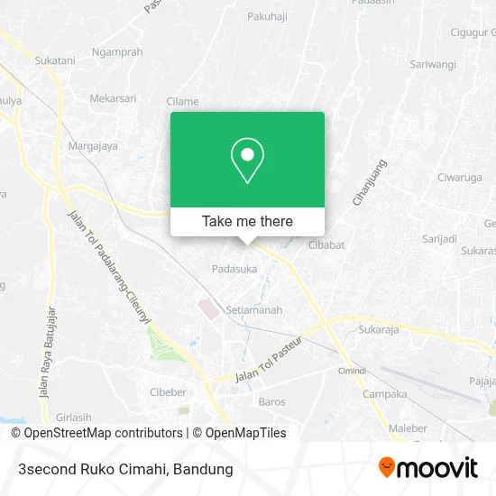 3second Ruko Cimahi map