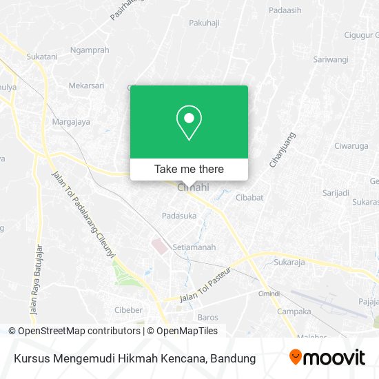 Kursus Mengemudi Hikmah Kencana map