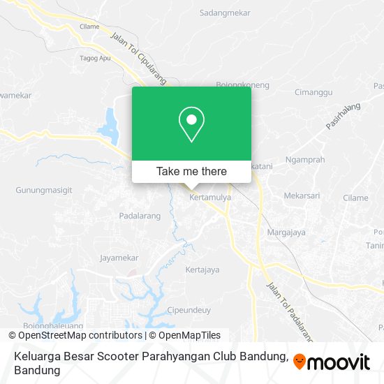 Keluarga Besar Scooter Parahyangan Club Bandung map