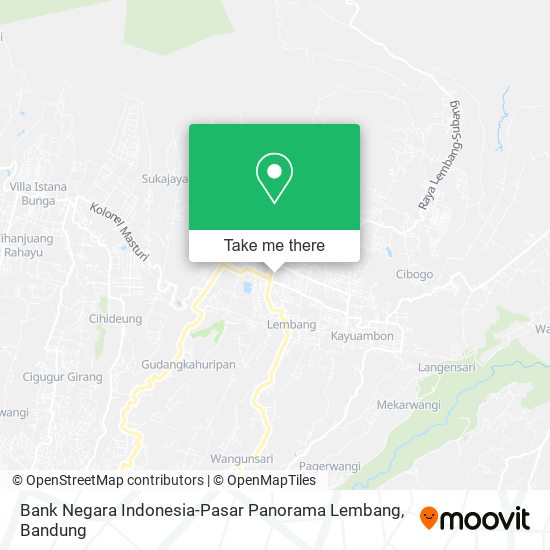 Bank Negara Indonesia-Pasar Panorama Lembang map