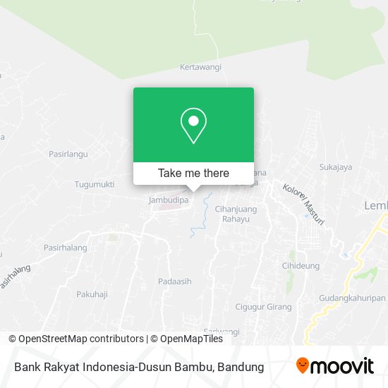 Bank Rakyat Indonesia-Dusun Bambu map