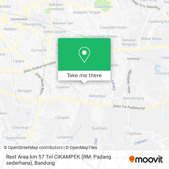 Rest Area km 57 Tol CIKAMPEK (RM. Padang sederhana) map