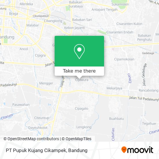 PT Pupuk Kujang Cikampek map