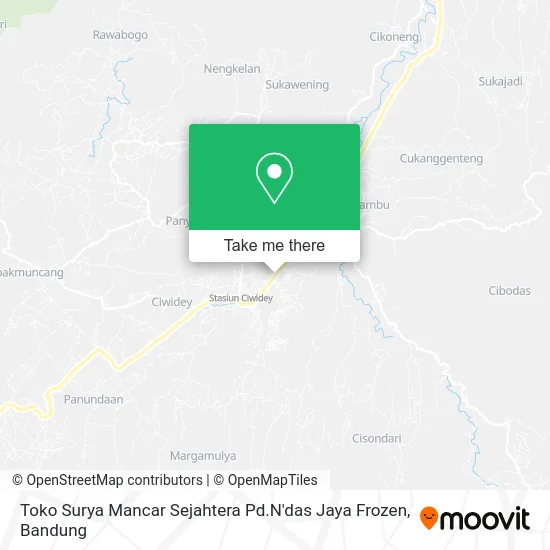 Toko Surya Mancar Sejahtera Pd.N'das Jaya Frozen map