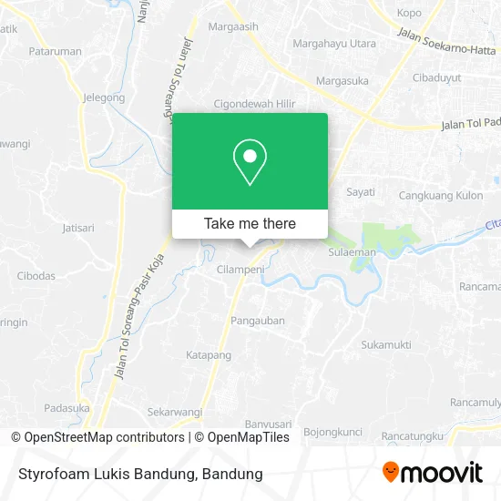 Styrofoam Lukis Bandung map