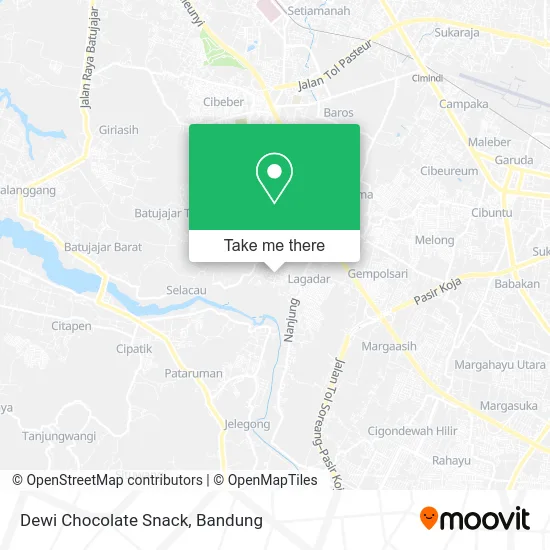 Dewi Chocolate Snack map