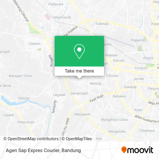 Agen Sap Expres Courier map