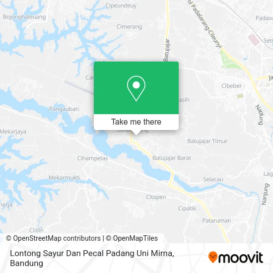Lontong Sayur Dan Pecal Padang Uni Mirna map