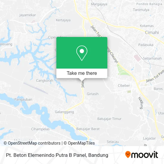Pt. Beton Elemenindo Putra B Panel map