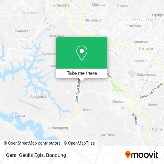 Gerai Geulis Egis map
