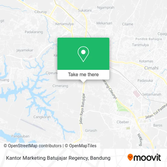 Kantor Marketing Batujajar Regency map