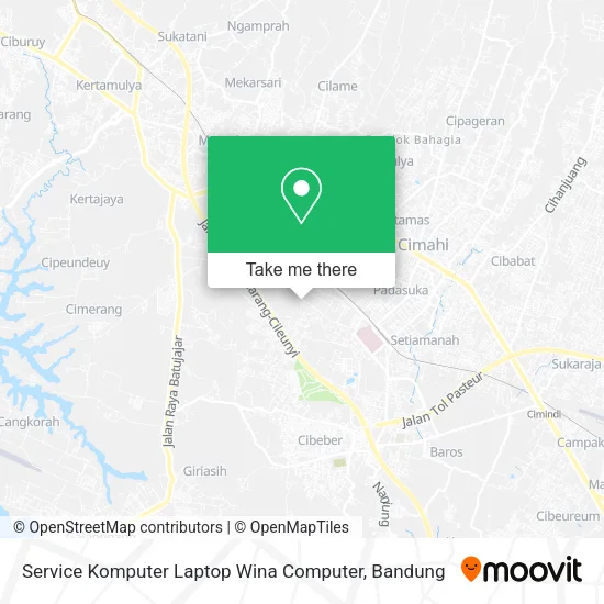 Service Komputer Laptop Wina Computer map
