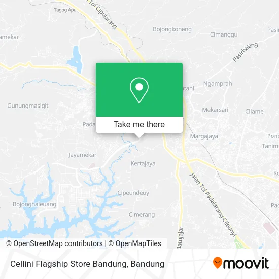 Cellini Flagship Store Bandung map