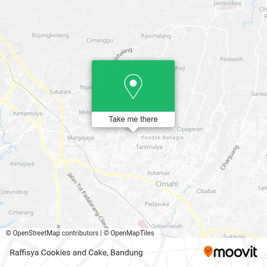 Raffisya Cookies and Cake map