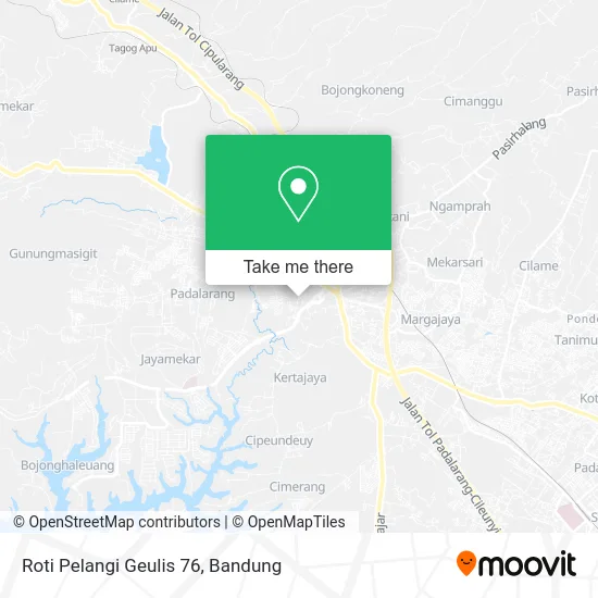 Roti Pelangi Geulis 76 map